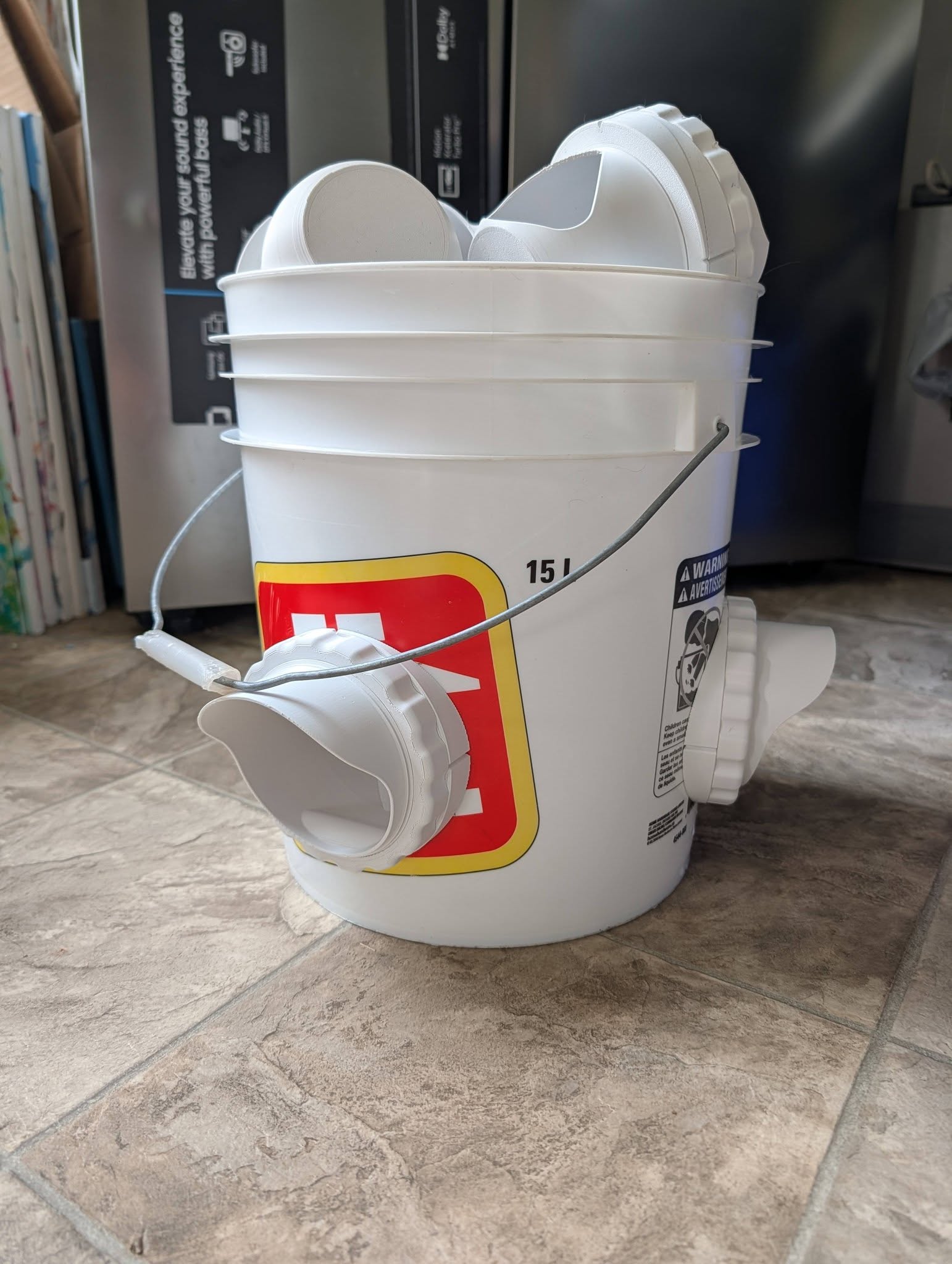 Chicken Feeder Attachment for Buckets (3 pack)