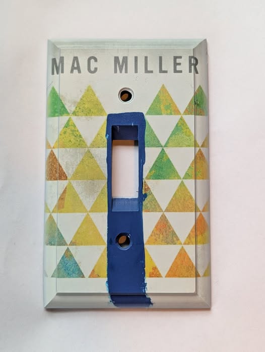 Mac Miller "BLUE SLIDE PARK" Stone Light Switch Cover