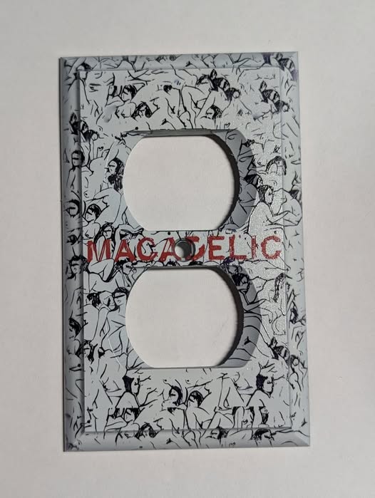 Mac Miller "Macadelic" album artwork stone style wall plate cover.